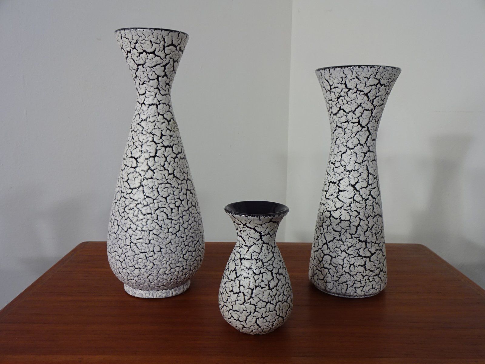 Home Decor Ceramic Model Cortina Vases From Jasba, 1950s, Set Of 5 photo