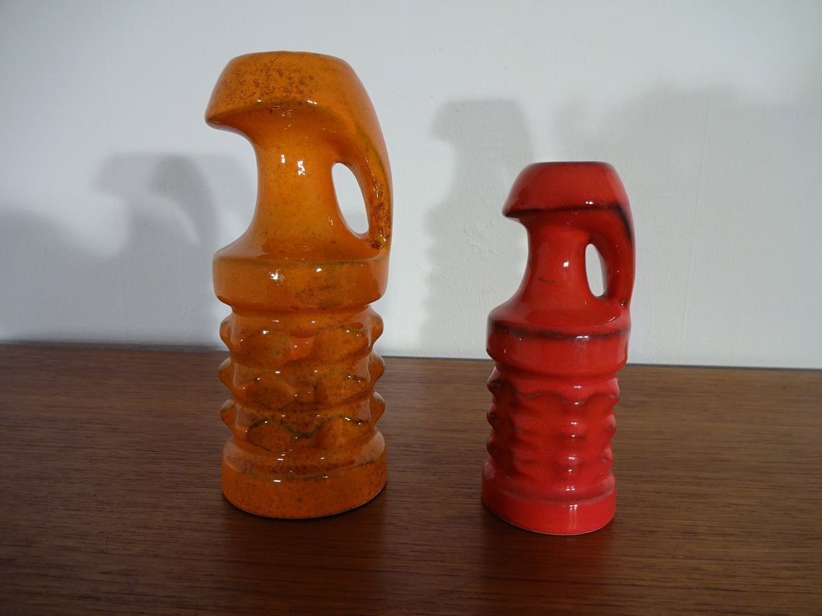 photo vinterior German Ceramic Vases From Pan Keramik 1970s Set Of 2