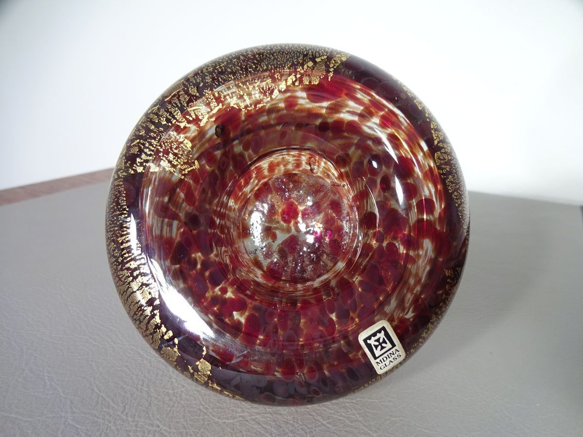 Home Decor Maltese Glass Ashtrays Rom Mdina, 1960s, Set Of 2 photo