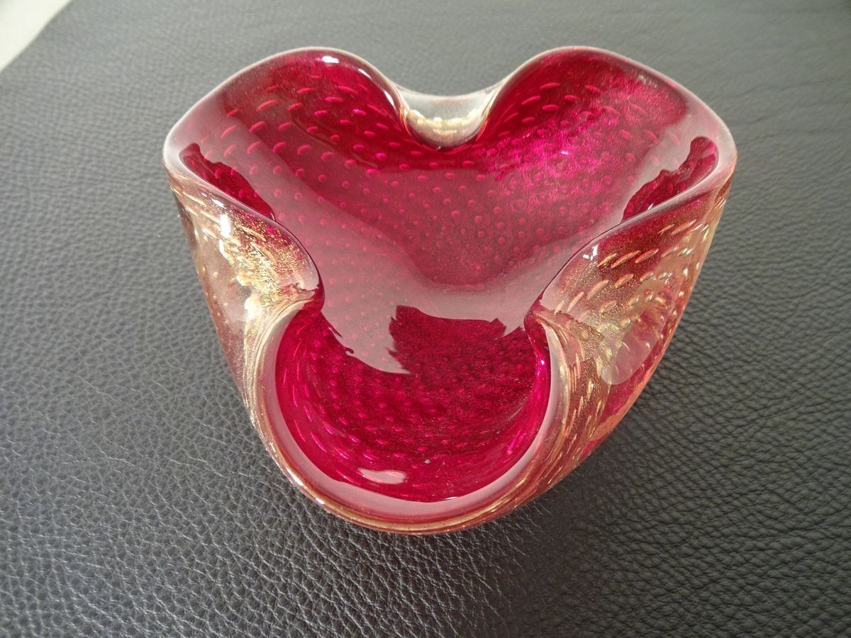 Italian Murano Glass Ashtray By Barovier & Toso, 1960s photo Home Decor