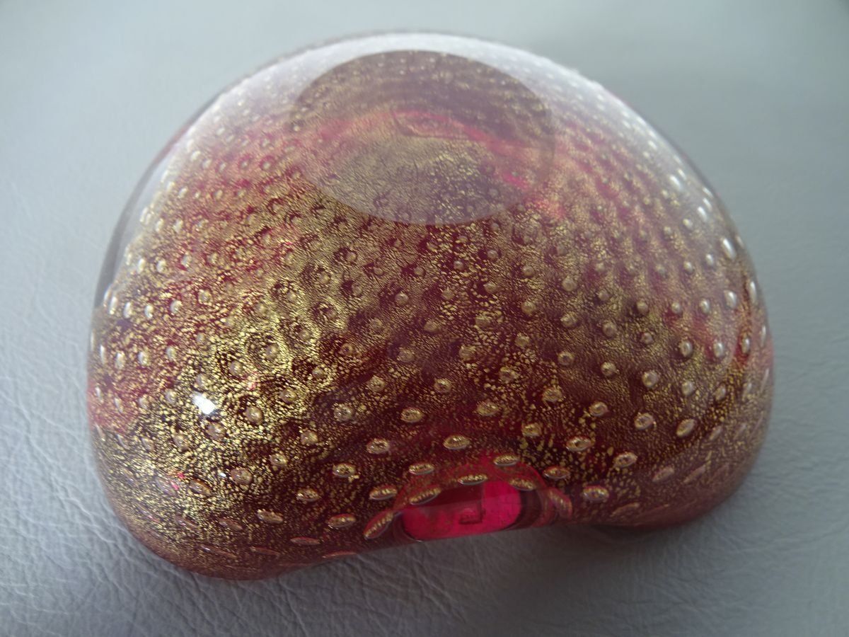 Italian Murano Glass Ashtray By Barovier & Toso, 1960s photo vinterior