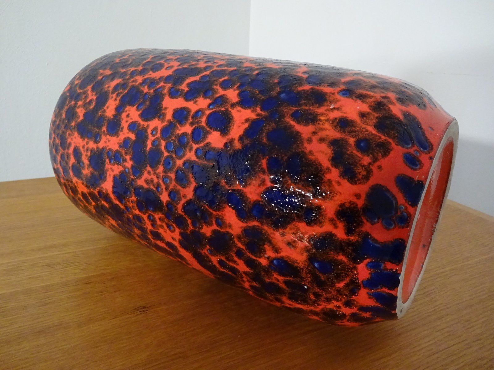 Large Fat Lava Ceramic Vase From Scheurich 1970s Set Of 2 photo Home Decor