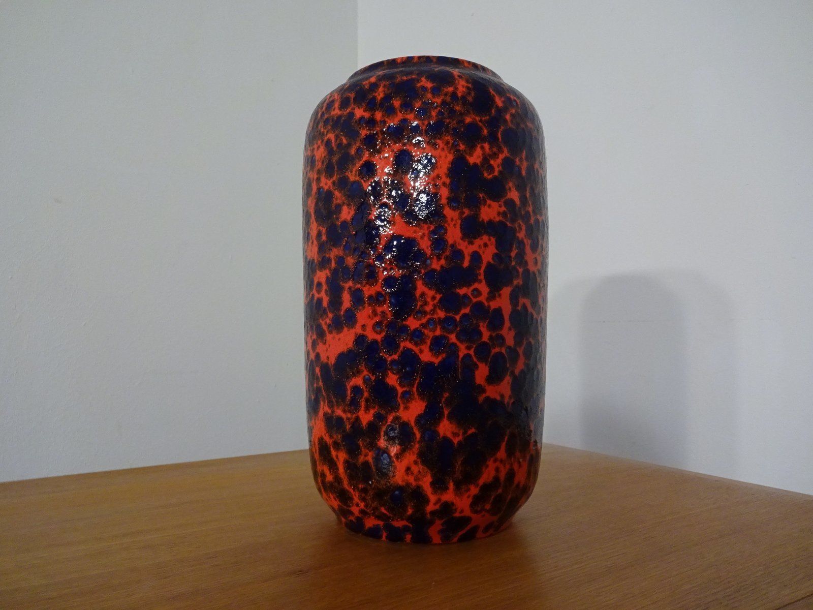 photo vinterior Large Fat Lava Ceramic Vase From Scheurich 1970s Set Of 2