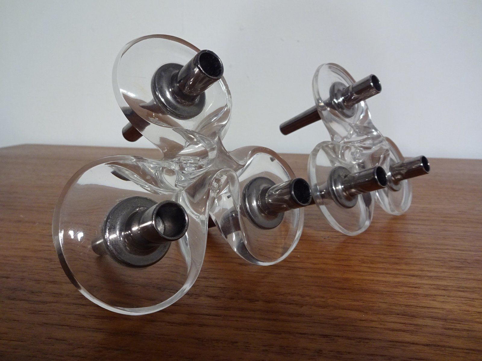 Candleholders By Ceasar Stoffi & Fritz Nagel For Bmf 1960s Set Of 2 photo for sale