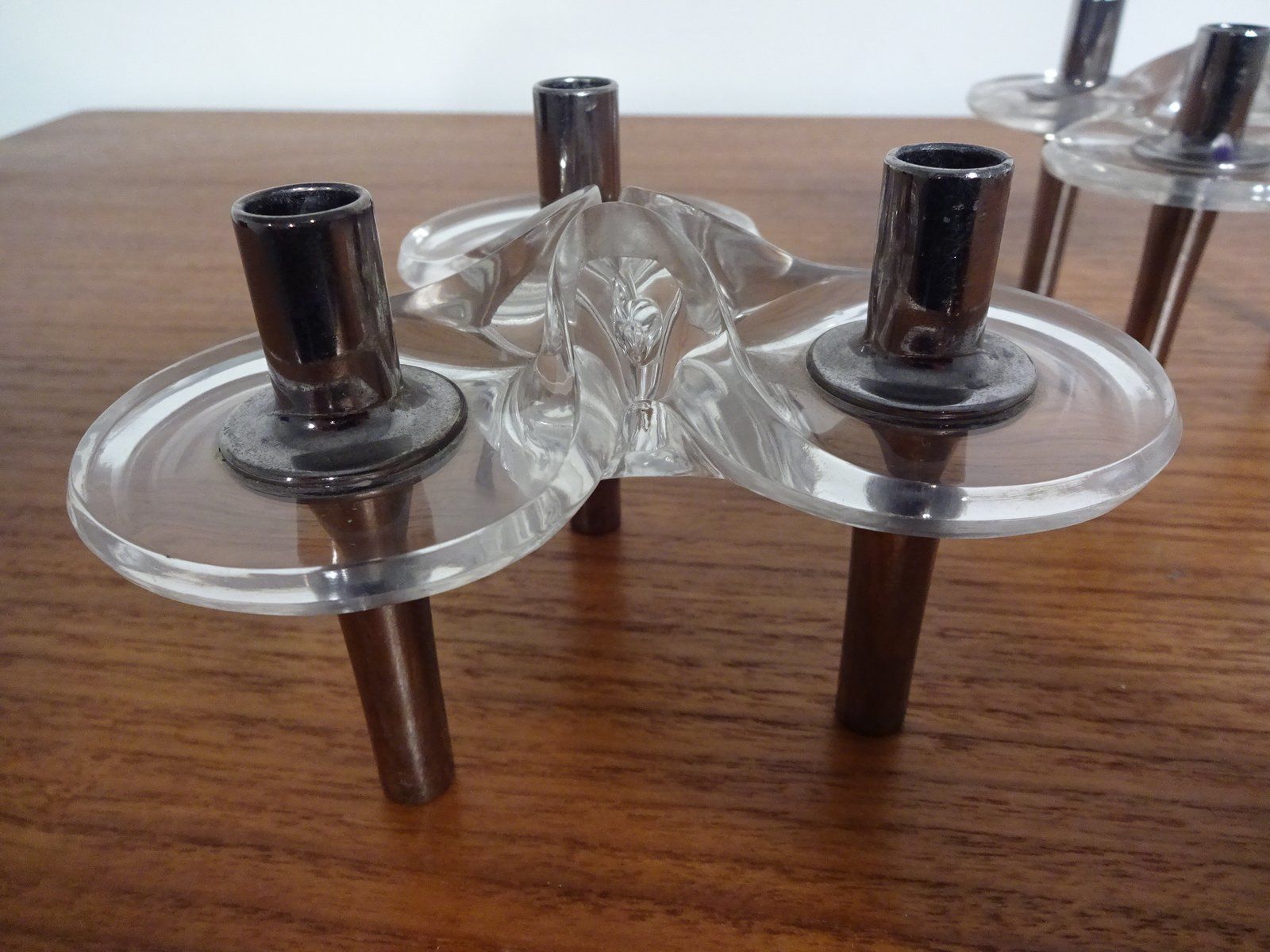 Candleholders By Ceasar Stoffi & Fritz Nagel For Bmf 1960s Set Of 2 photo vintage