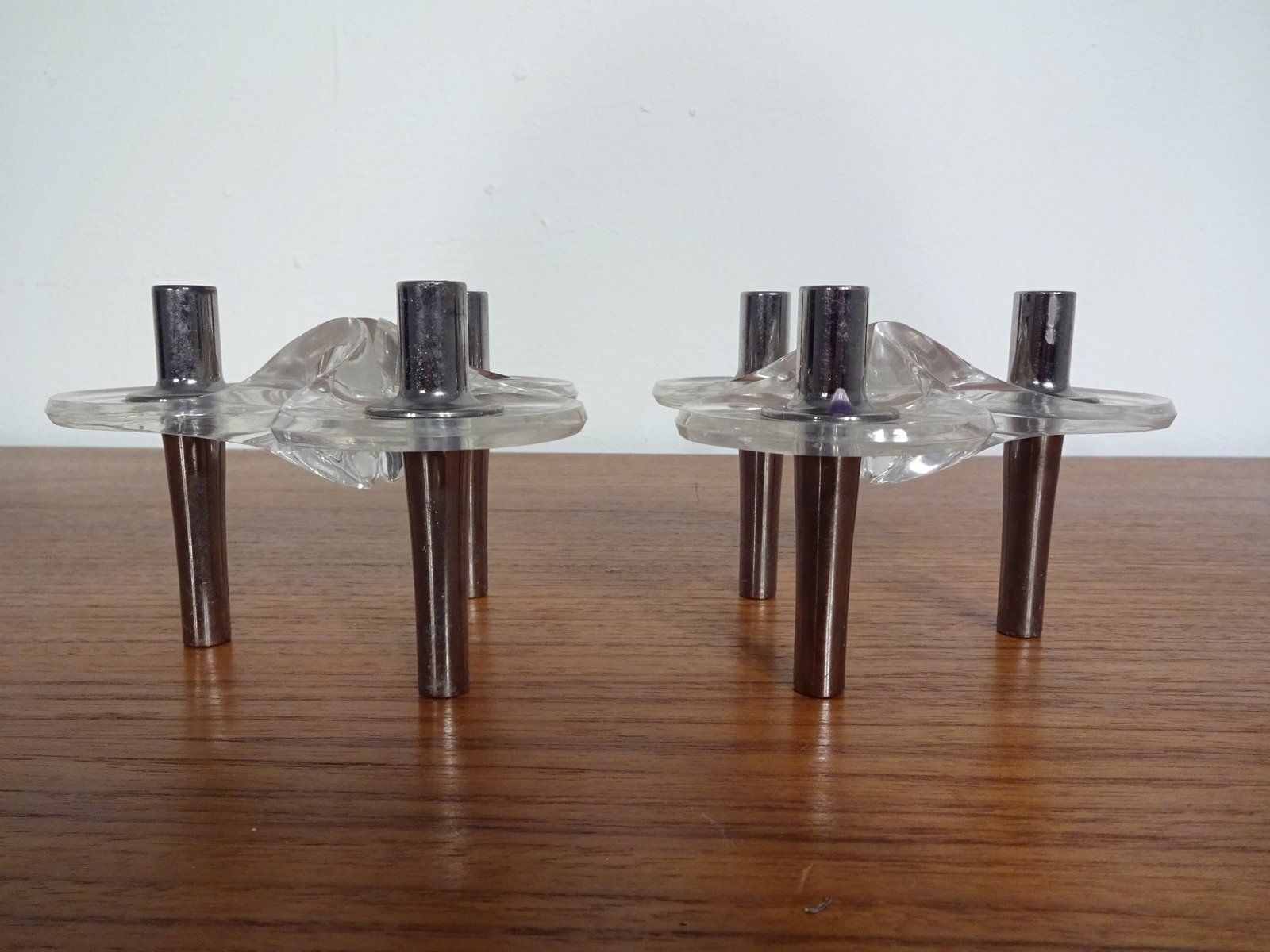 Home Decor Candleholders By Ceasar Stoffi & Fritz Nagel For Bmf 1960s Set Of 2 photo