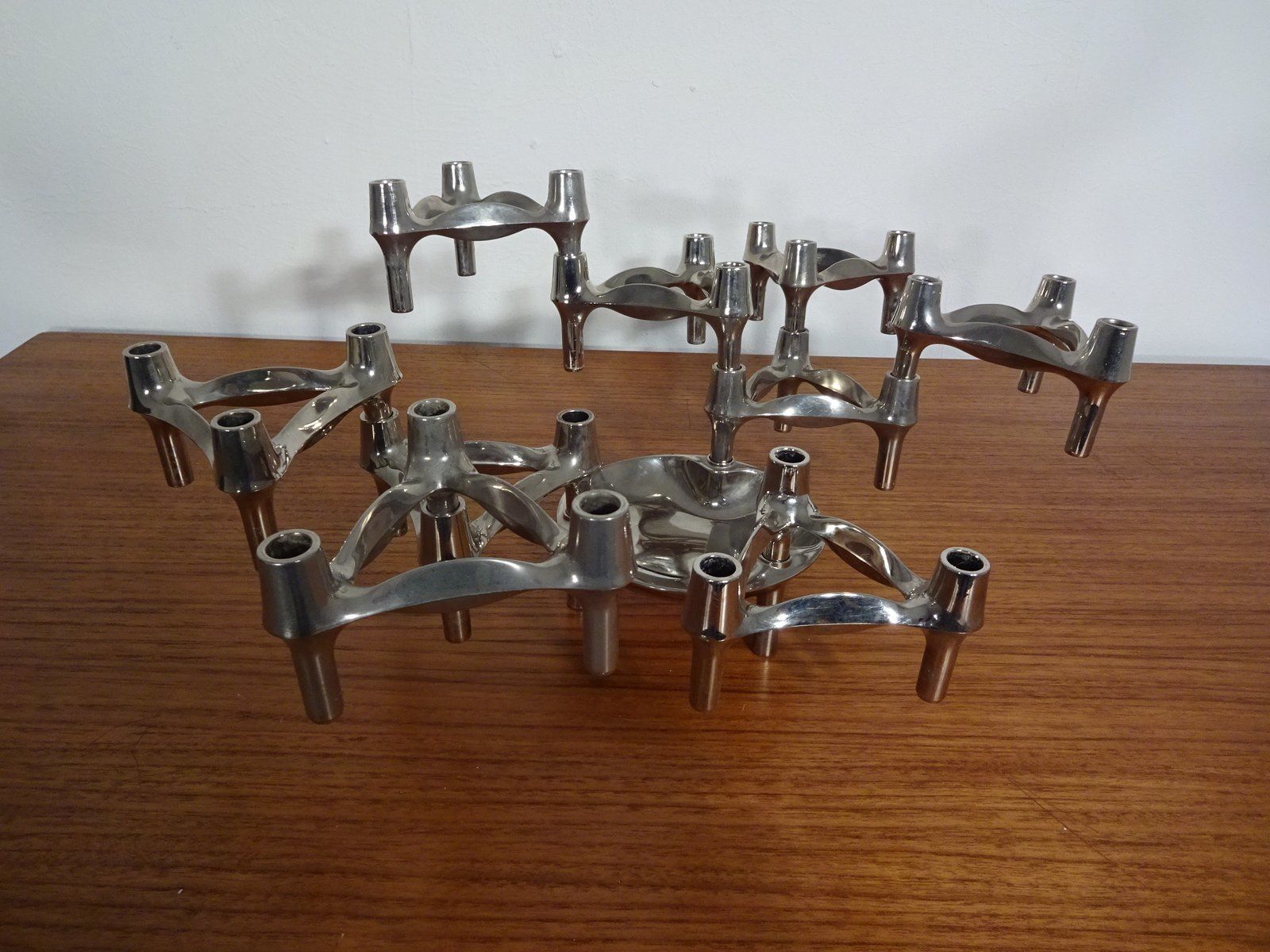 Candleholders By Ceasar Stoffi & Fritz Nagel For Bmf 1960s Set Of 10 photo Home Decor