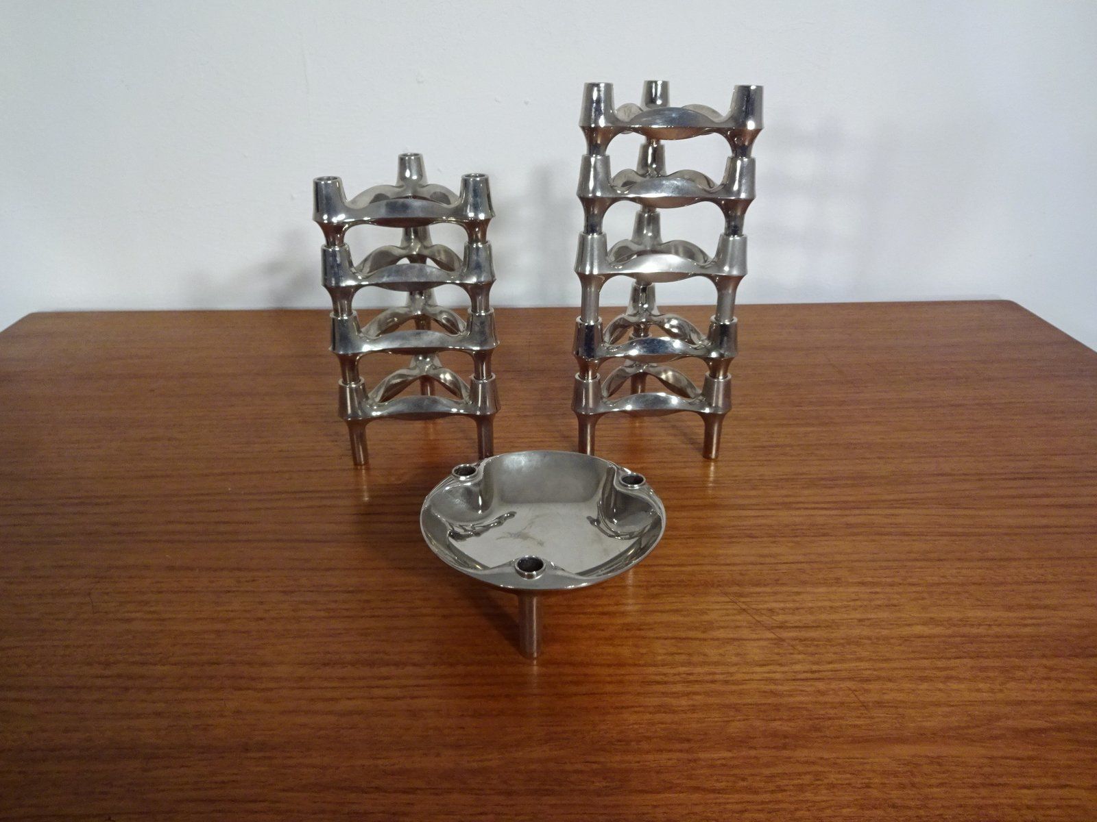 photo for sale Candleholders By Ceasar Stoffi & Fritz Nagel For Bmf 1960s Set Of 10