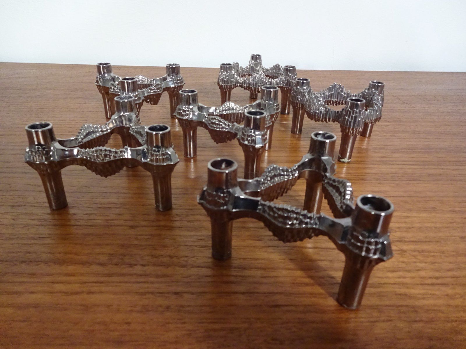 Candleholders By Ceasar Stoffi & Fritz Nagel For Bmf 1960s Set Of 6 photo Home Decor