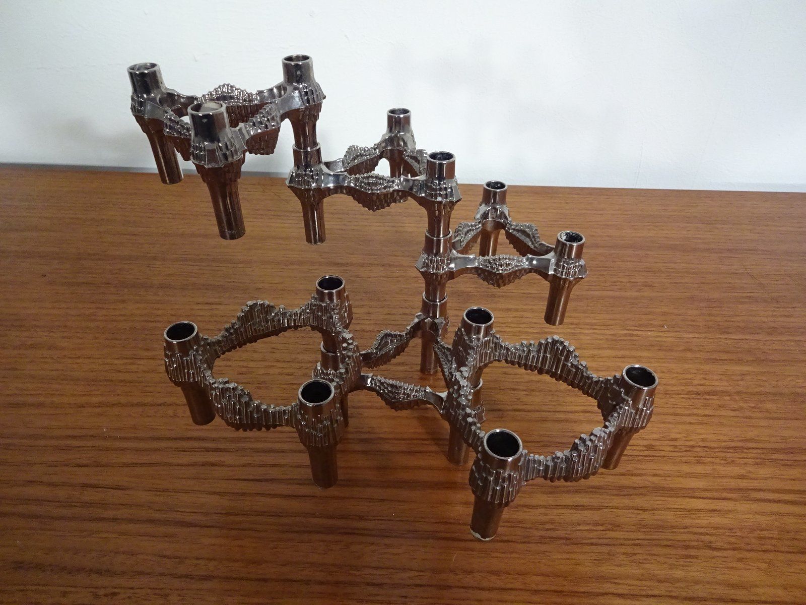 Candleholders By Ceasar Stoffi & Fritz Nagel For Bmf 1960s Set Of 6 photo 252.0