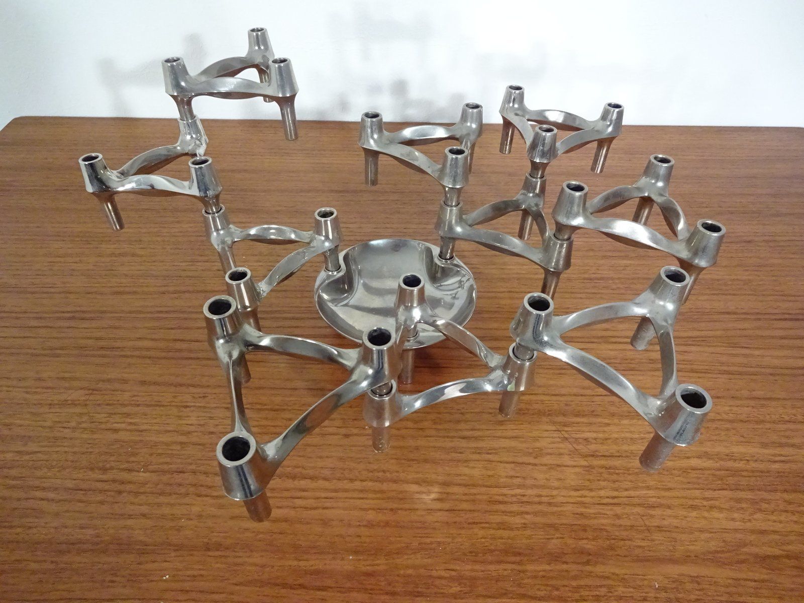 Candleholders By Ceasar Stoffi & Fritz Nagel For Bmf 1960s Set Of 11 photo 462.0