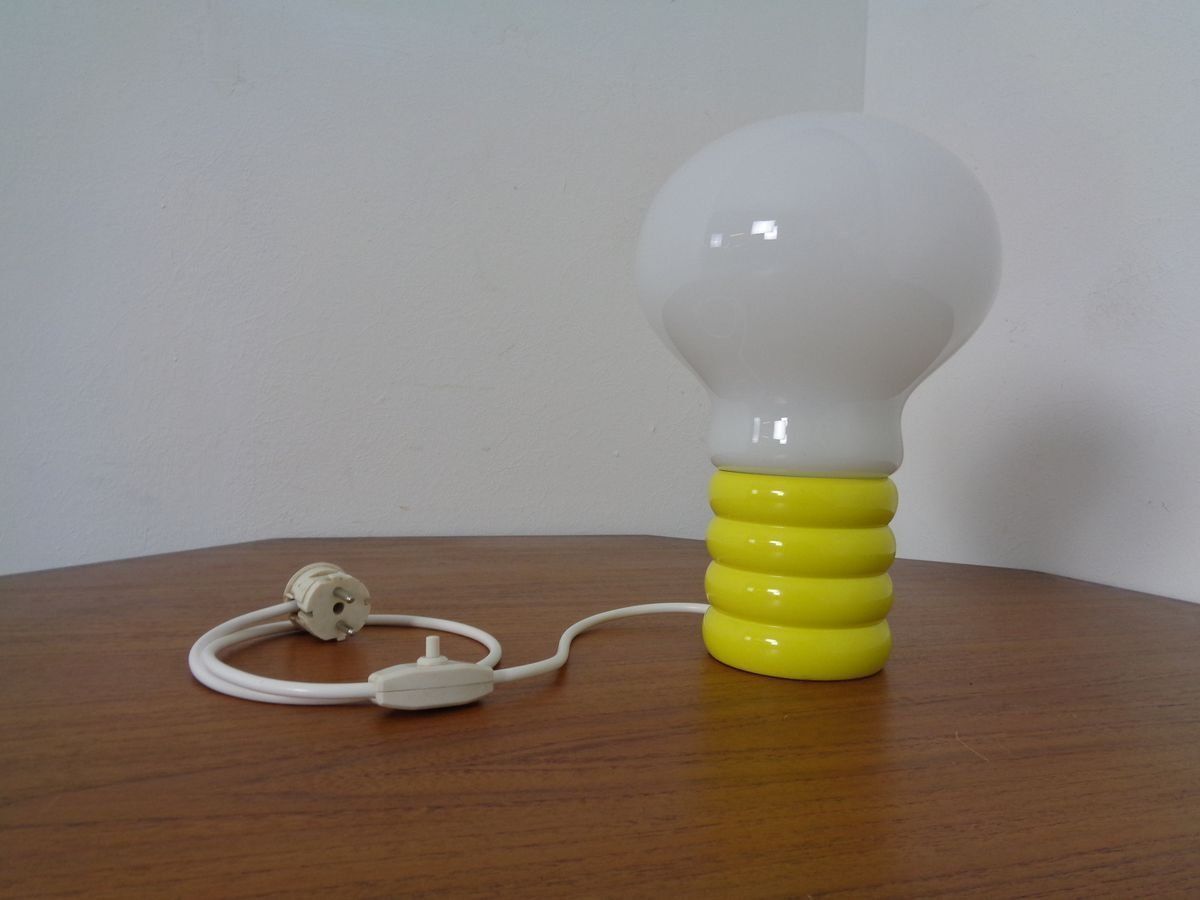 photo buy German Yellow Opaline Glass Bulb Lamp By Ingo Maurer For M Design, 1960s