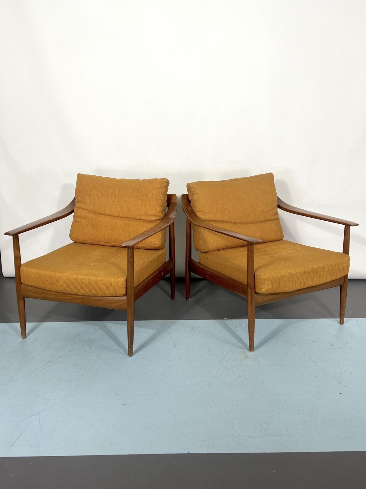 Mid Century Modern Pair Of Walter Knoll Armchairs Model 550 From 50s