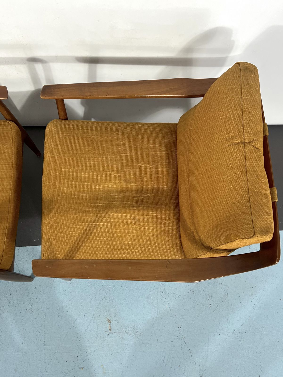 3542.5 Mid Century Modern Pair Of Walter Knoll Armchairs Model 550 From 50s photo