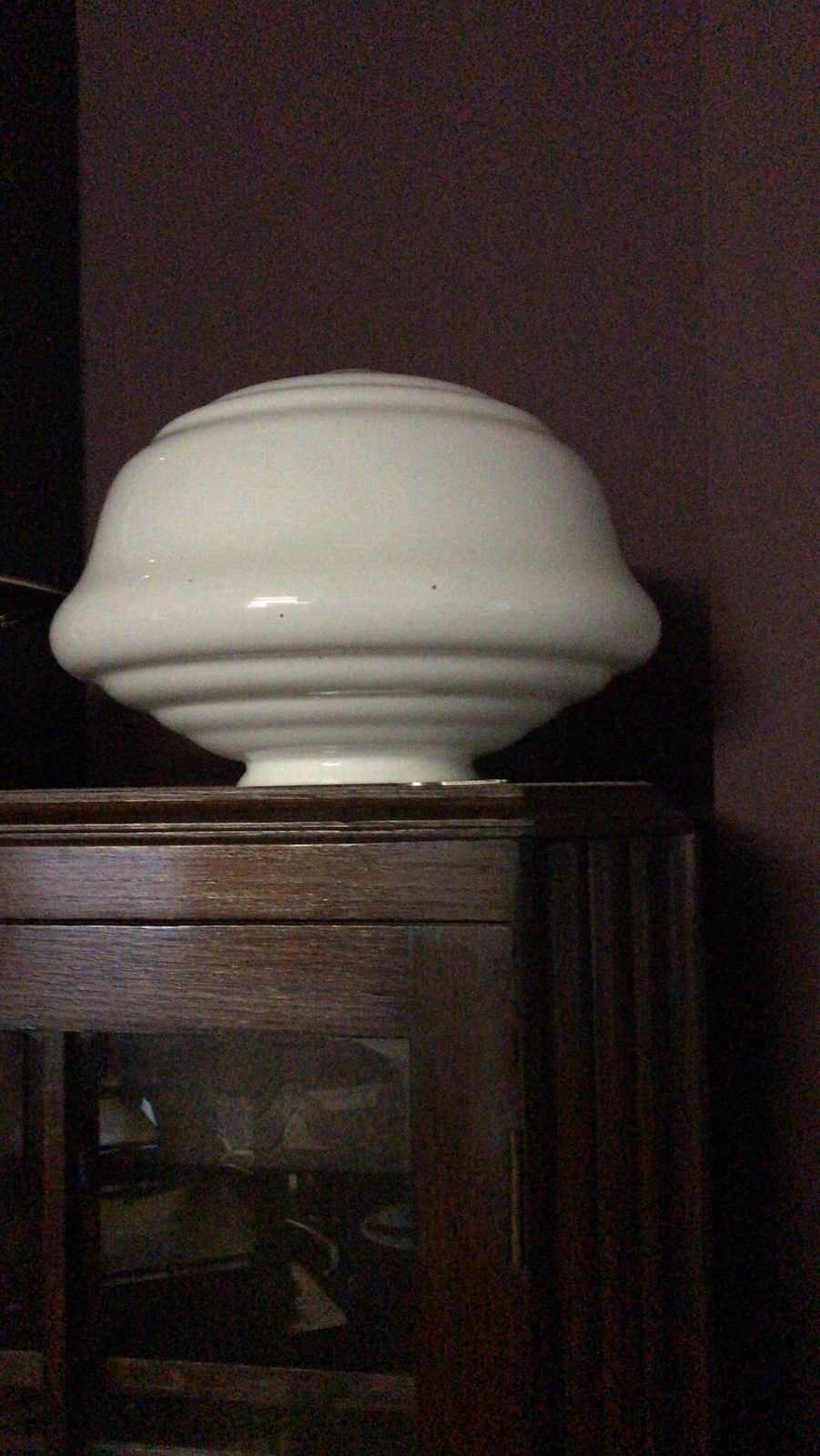 Antique Late 1900s Opaline Chapel Pendant Lights photo vintage