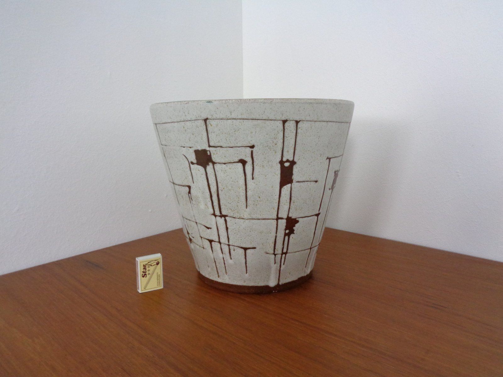 Large Lava Ceramic Cachepot, 1970s photo for sale
