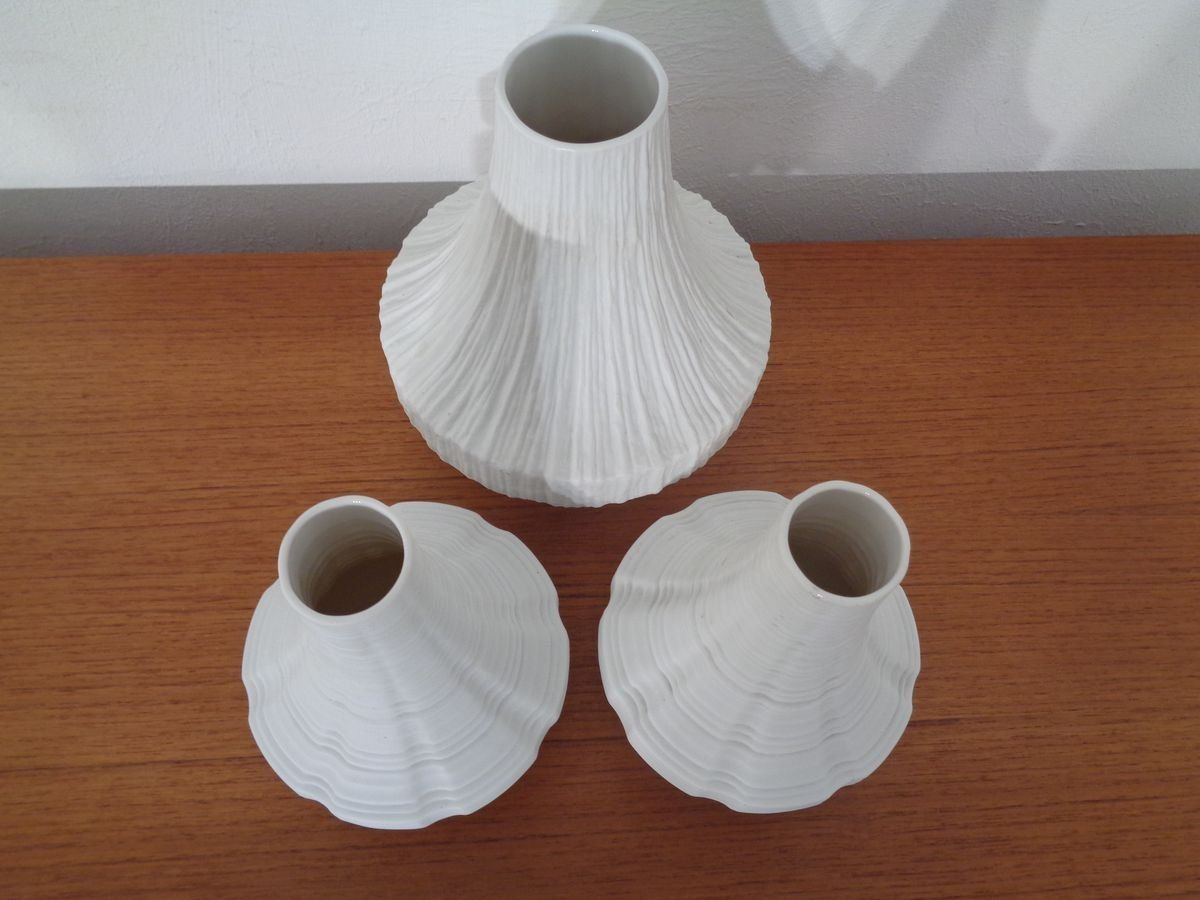 Mid Century Op Art Vases From Heinrich, 1960s, Set Of 3 photo 235.0