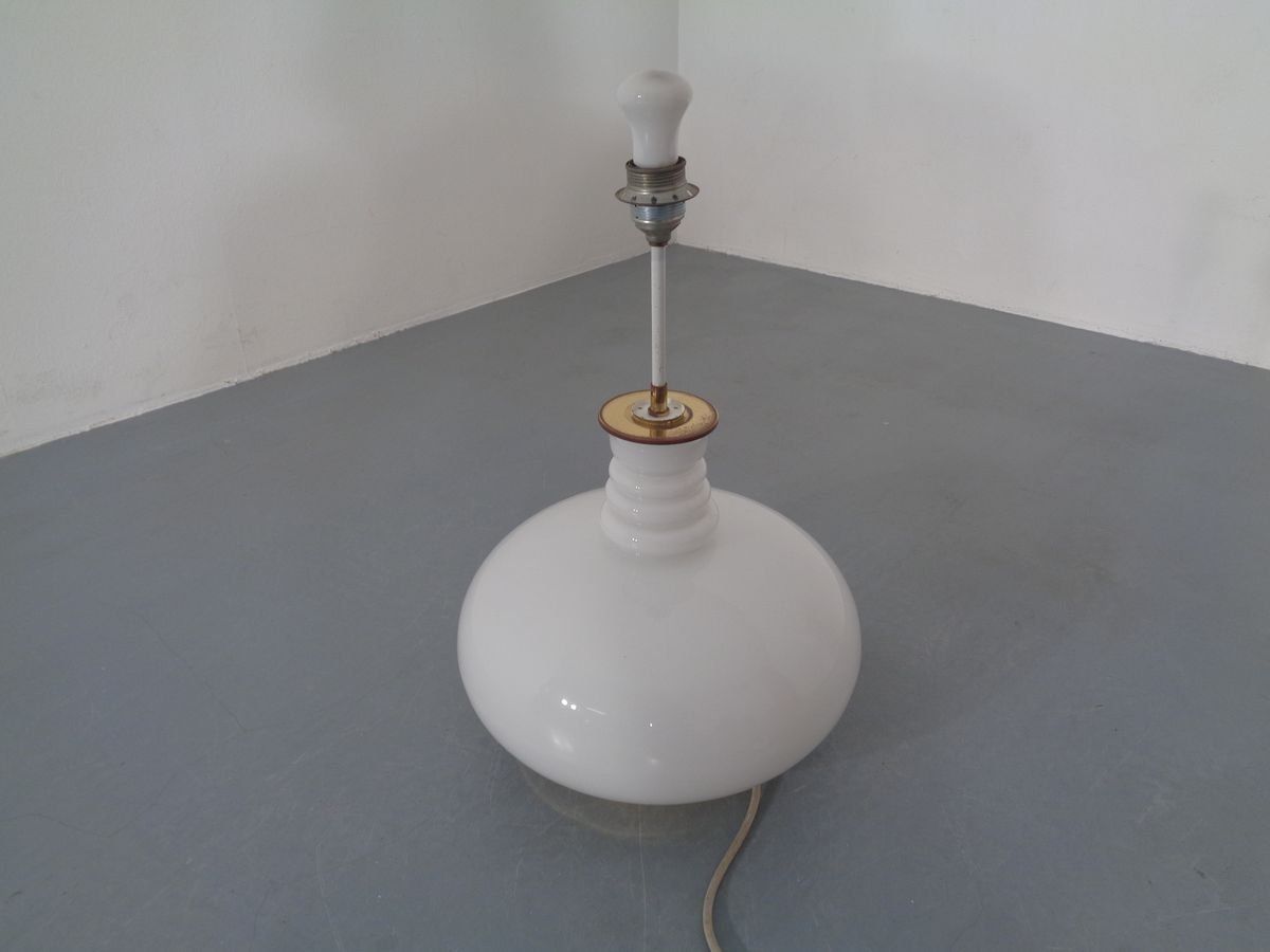 655.0 Floor Lamp With Illuminated Glass Stand From Doria Leuchten, 1960s photo