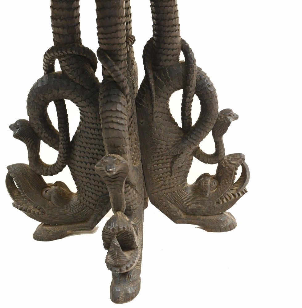 Antique Burmese Side Table Hand Carved Burma 1890 photo buy