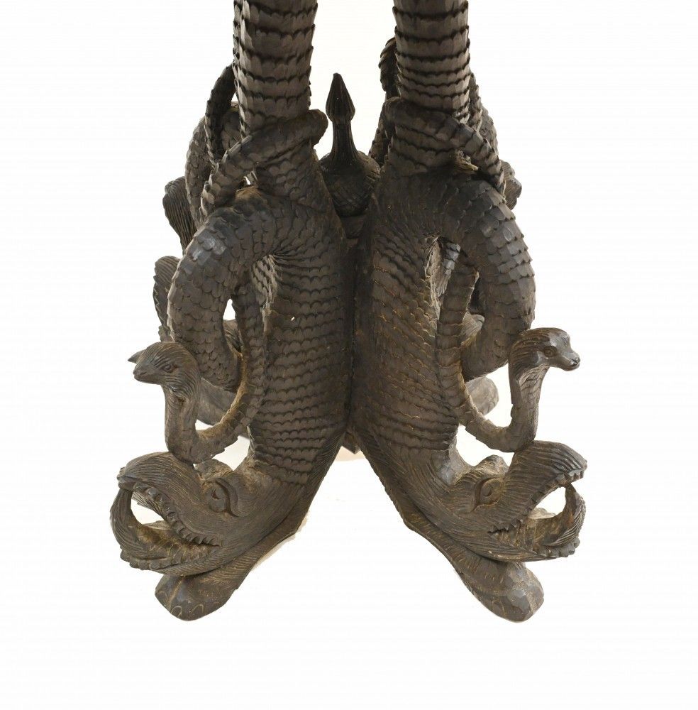 photo for sale Antique Burmese Side Table Hand Carved Burma 1890