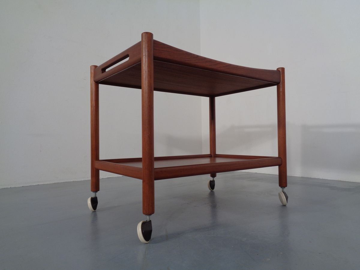 photo for sale Teak Trolley By Hans J. Wegner For Andreas Tuck, 1950s