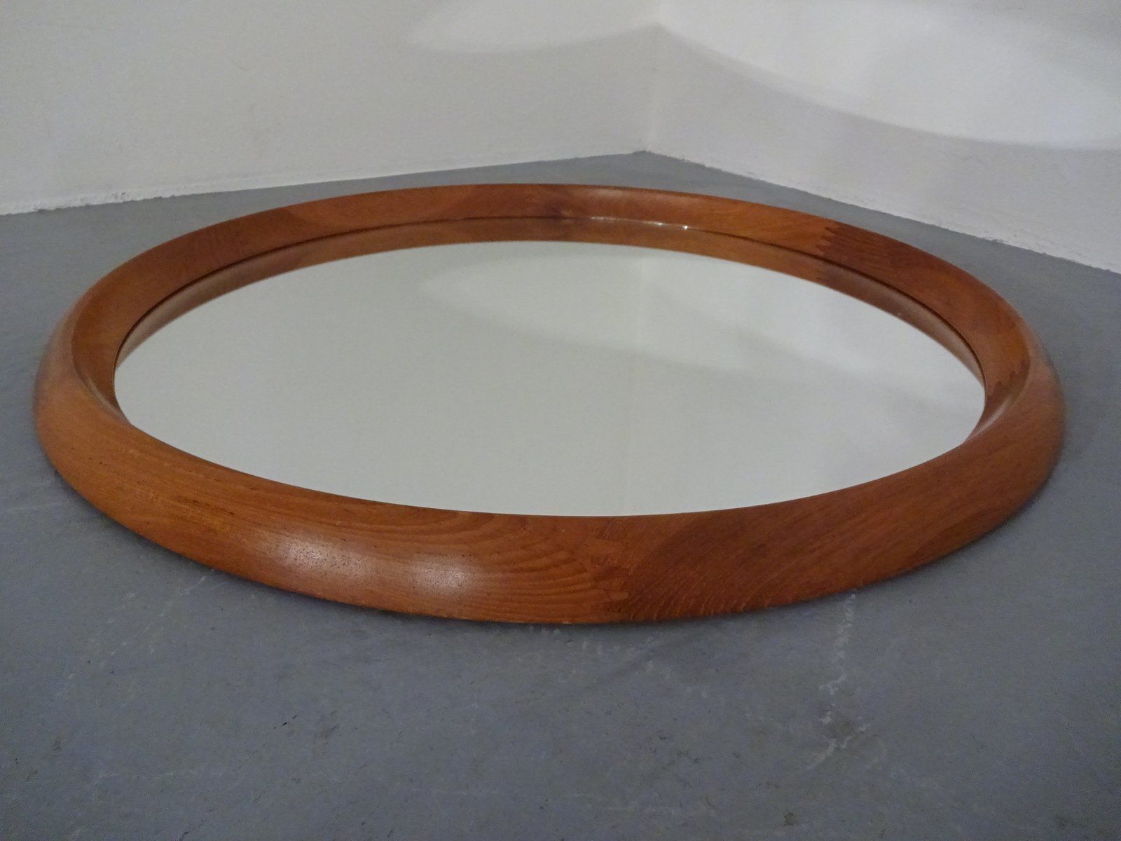 Large Danish Teak Mirror By Bernhard Pedersen For Viby, 1960s photo vintage