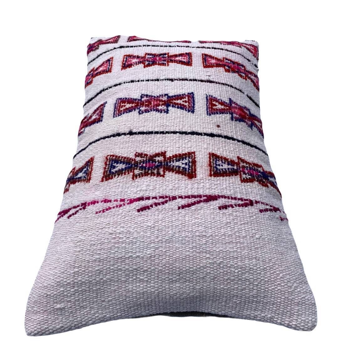 Vintage Turkish Kilim Cushion Cover, 30 X 50 Cm photo 65.0