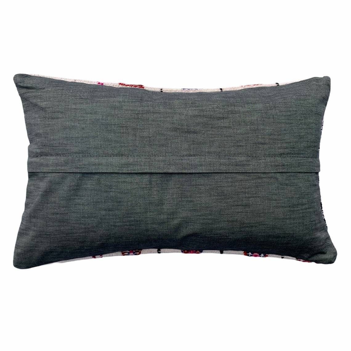 Vintage Turkish Kilim Cushion Cover, 30 X 50 Cm photo vinterior