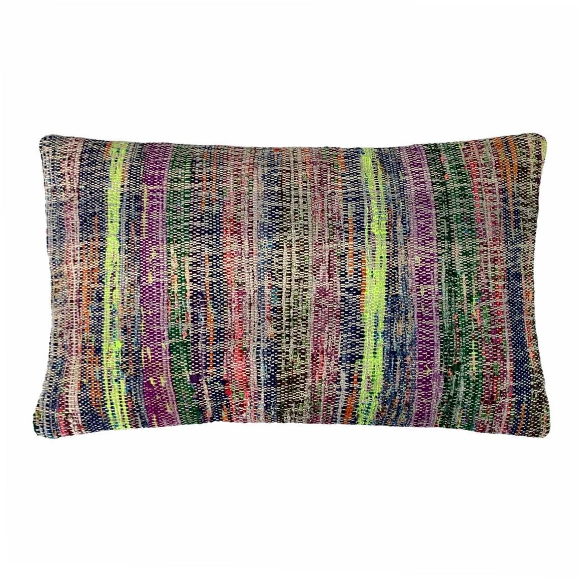 Vintage Turkish Kilim Cushion Cover, 30 X 50 Cm photo vintage