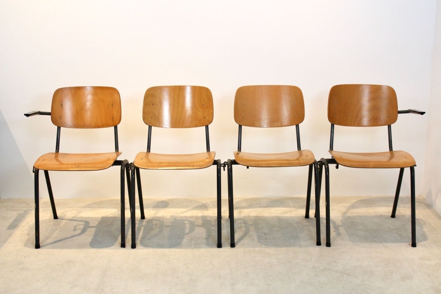 Industrial Plywood Stackable School Sofa Seat By Marko Holland photo furniture