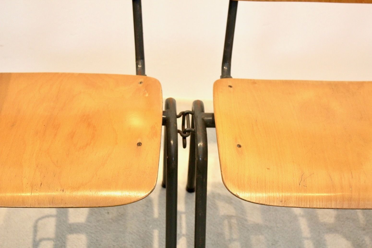 photo furniture Industrial Plywood Stackable School Sofa Seat By Marko Holland