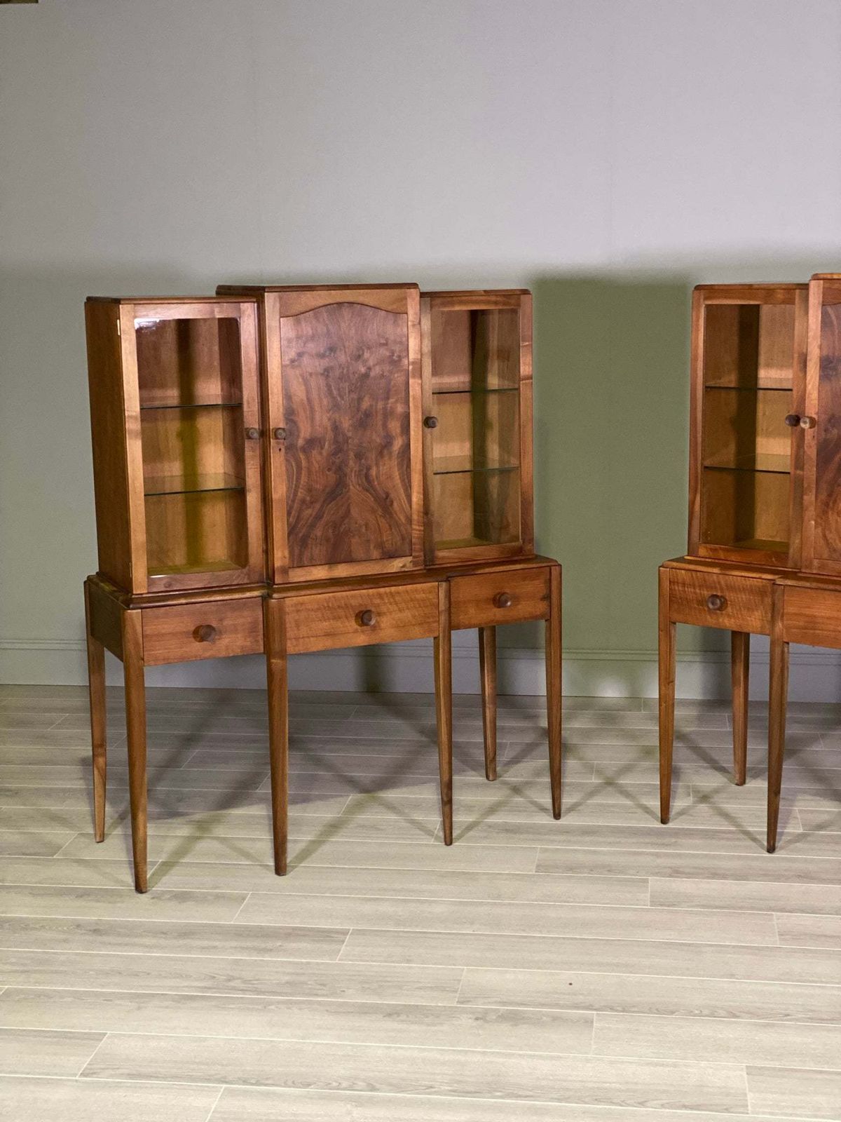 Furniture A Pair Of Walnut Cabinets By Arthur Reynolds Of Ludlow photo