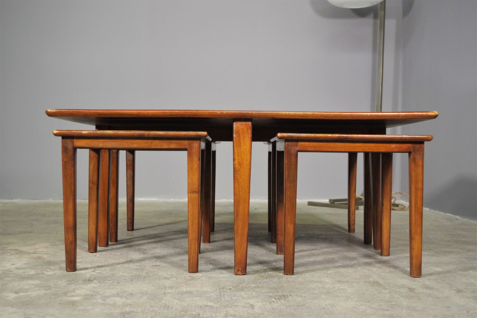 Furniture Set Of 5 Low Coffee Tables, 1970s photo