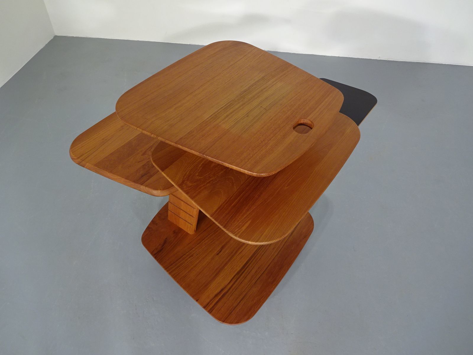 Furniture Tiered Console Table By Aksel Kjersgaard For Odder Adjustable, 1970s photo