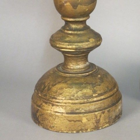 Two Baroque Candle Holders Made Of Wood. 1650   1700 photo for sale