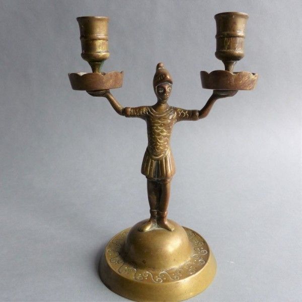 Empire Candlesticks Made Of Bronze. France 1800   1820 photo vintage
