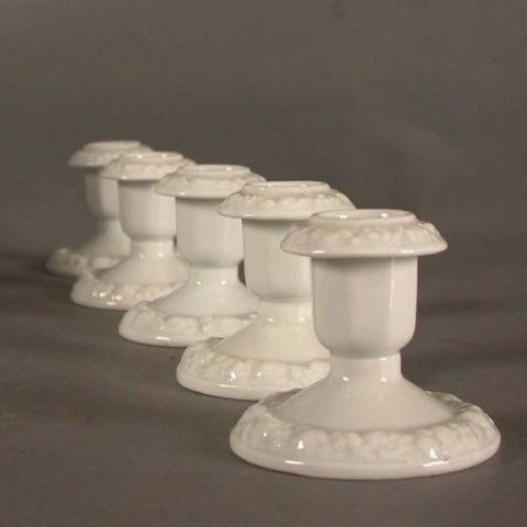 Five Art Nouveau Porcelain Candlesticks. Rosenthal Maria Weiss. photo furniture