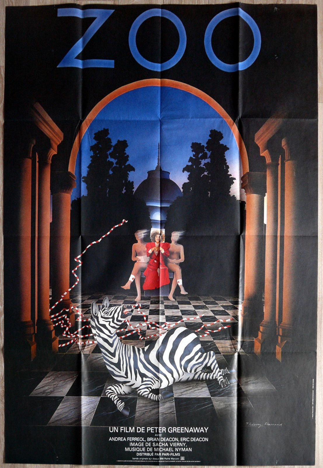 Movie Poster " A Zed And Two Noughts" Peter Greenaway photo vinterior