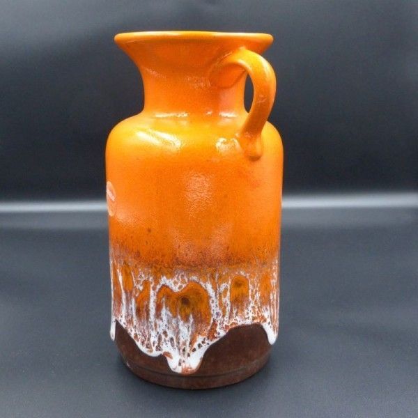 Vintage Ceramic Vase From Jasba. Fat Lava. 1960   1970 photo for sale