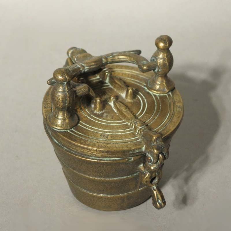 Antique 19th Century Set Of Brass Nesting Weights photo furniture