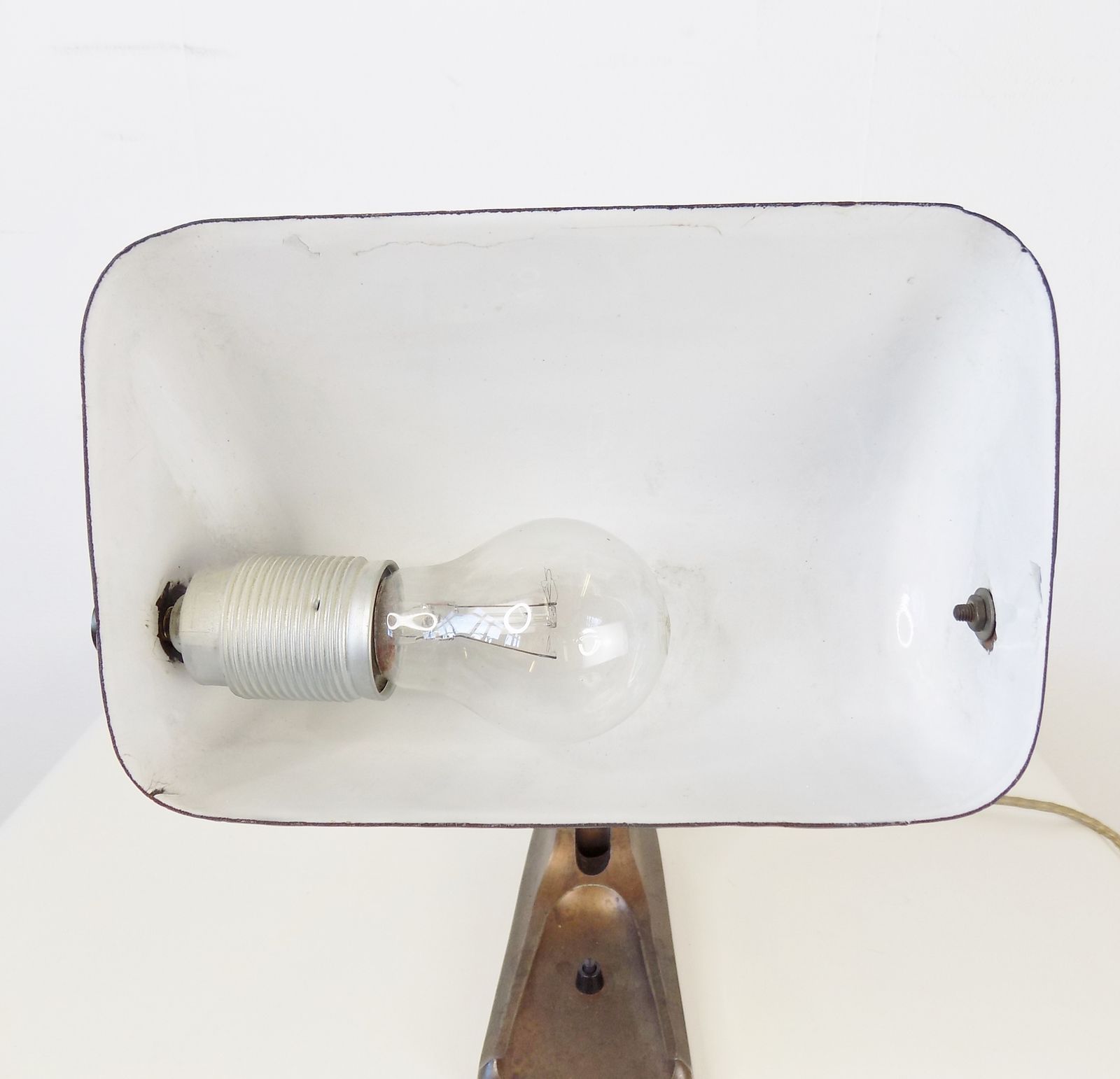 photo vintage Horax Banker Table Lamp By DR. Schneider&Co
