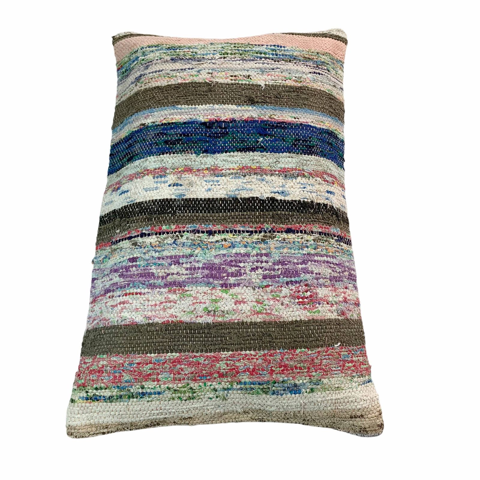 Vintage Kilimkussen, 30x50 Cm – Boho Kussen, 12''X 20'' – Bohemian Woonkussen – Kilim Zitkussen – Groot Handgemaakt Kussenhoesje photo 64.0