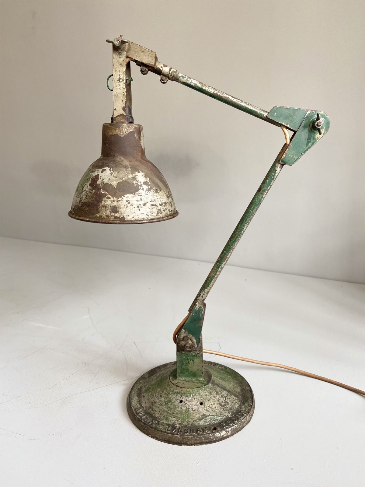 F.E.W Hardy Lamp, Langham Essex, Uk. Circa 1950 photo Lighting