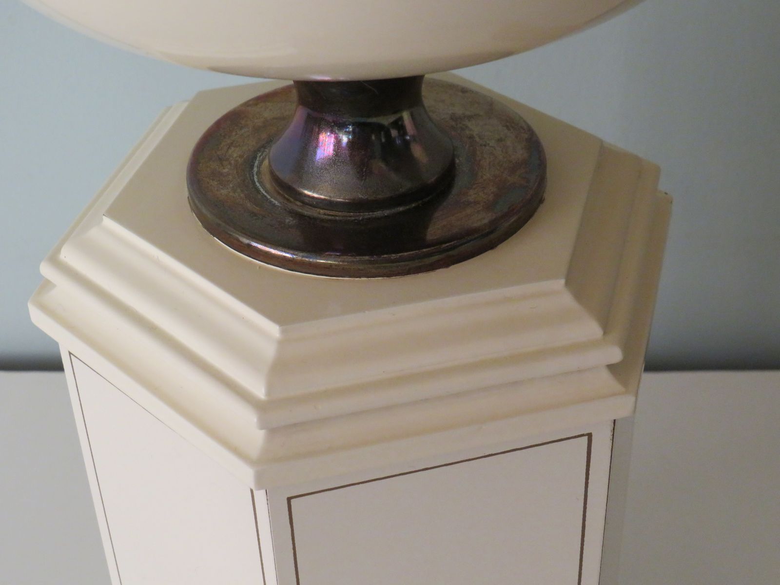 Set Of 2 Table Lamps By Maison Le Dauphin, France 1960 1970 photo vintage