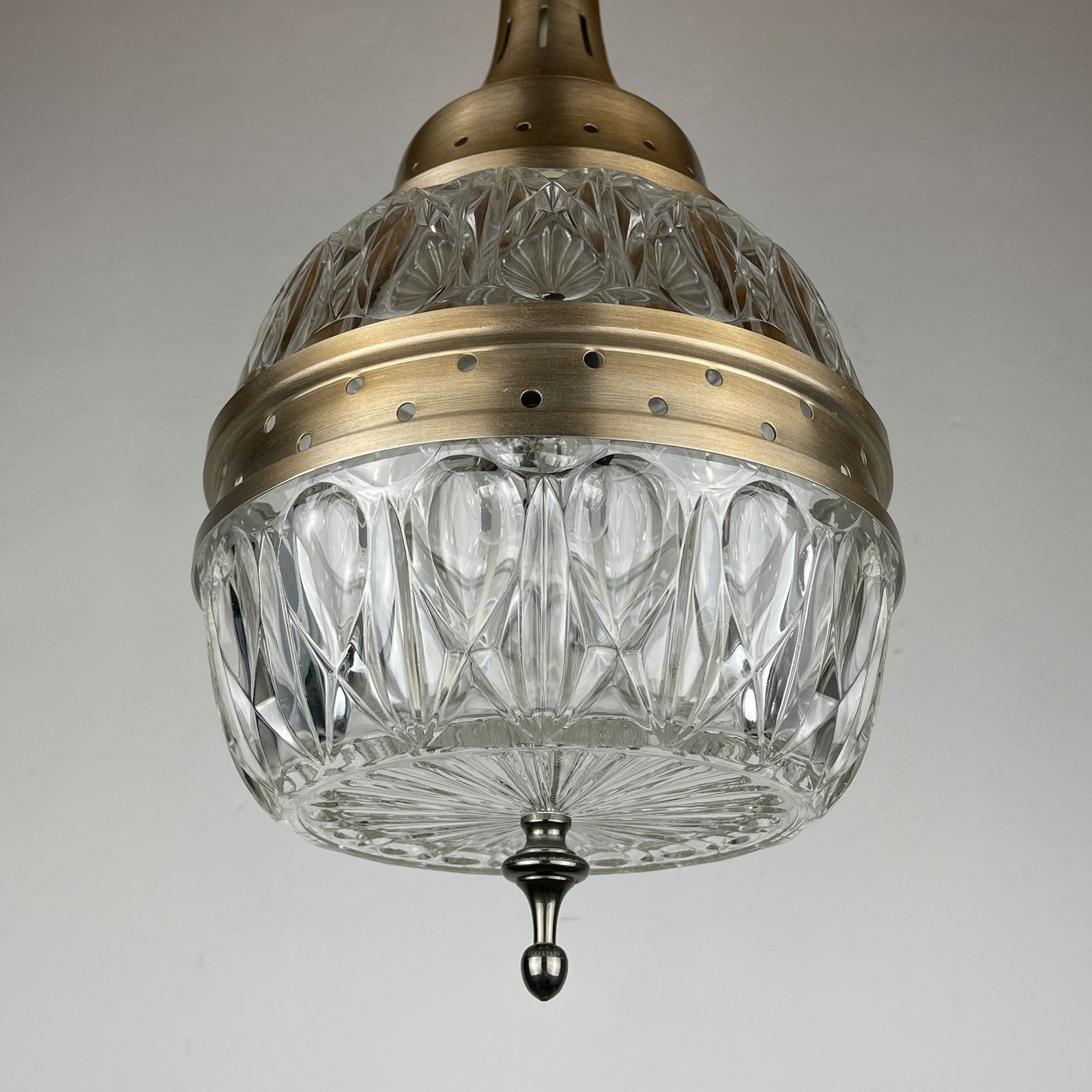 Mid Century Glass Pendant Lamp Italy 1960s photo furniture