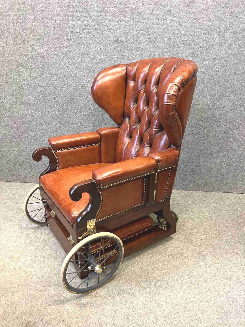 Superb Victorian Convalescing Invalid Wheel Chair By John Ward photo 5720.0