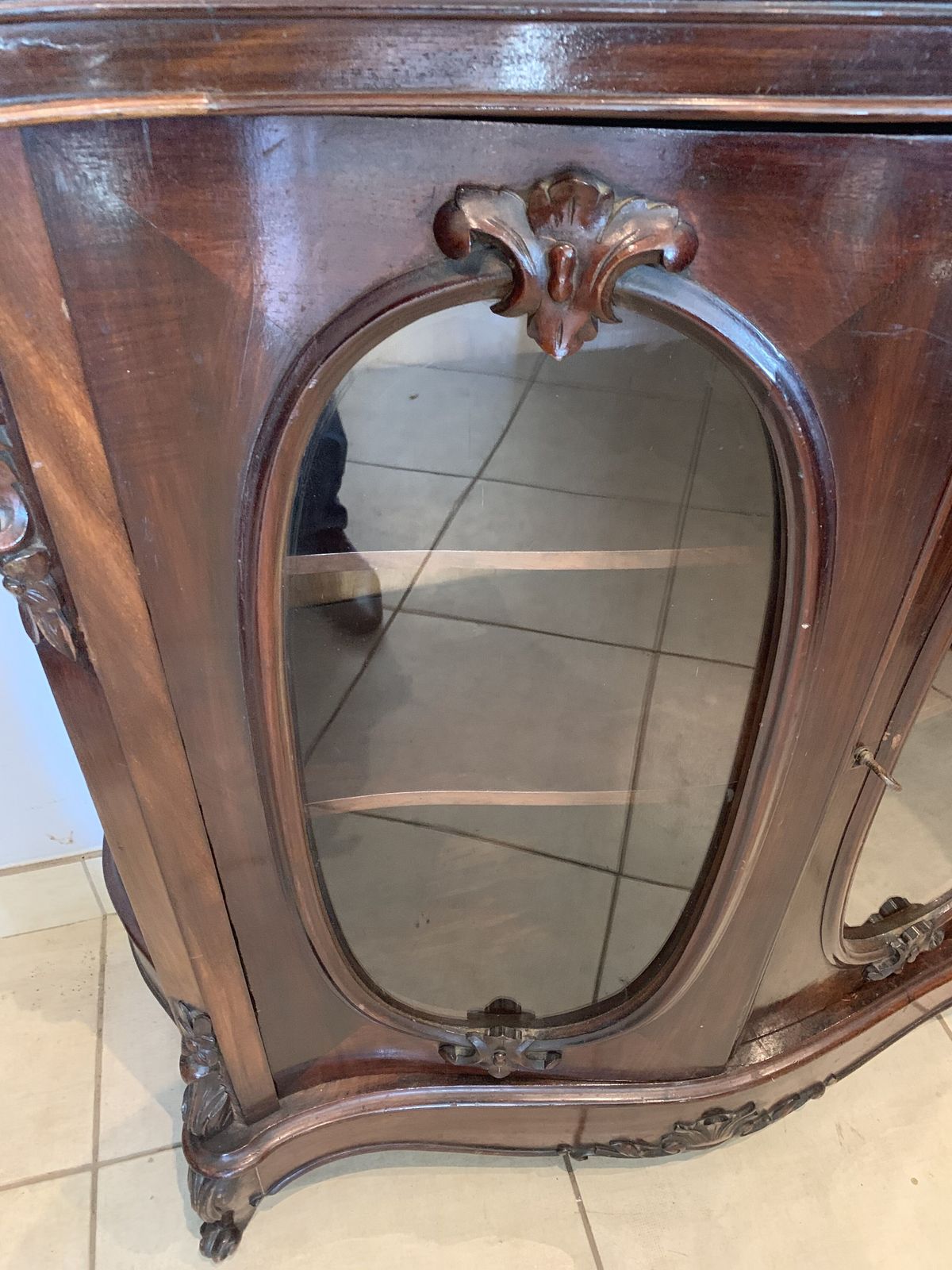 Louis Philippe Dresser In Mahogany And Veneer, 19th Century photo for sale