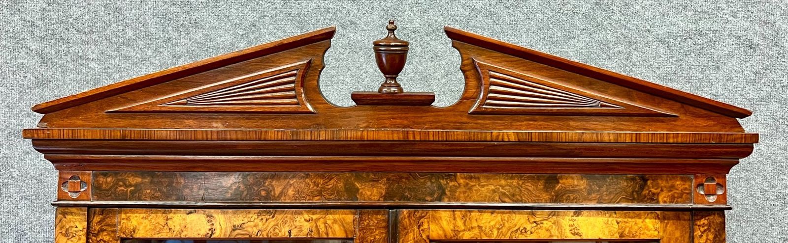 Good Quality Victorian Burr Walnut Bookcase photo 2035.0