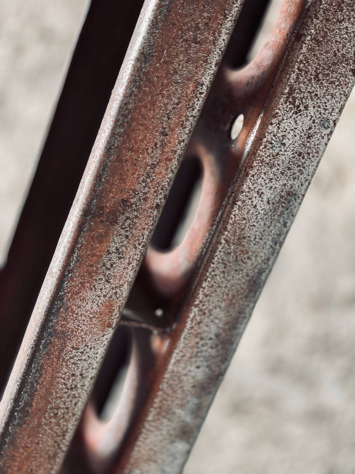 photo for sale Dino Reclaimed Manhole Bar Table With A Heavy Steel Pedestal Base