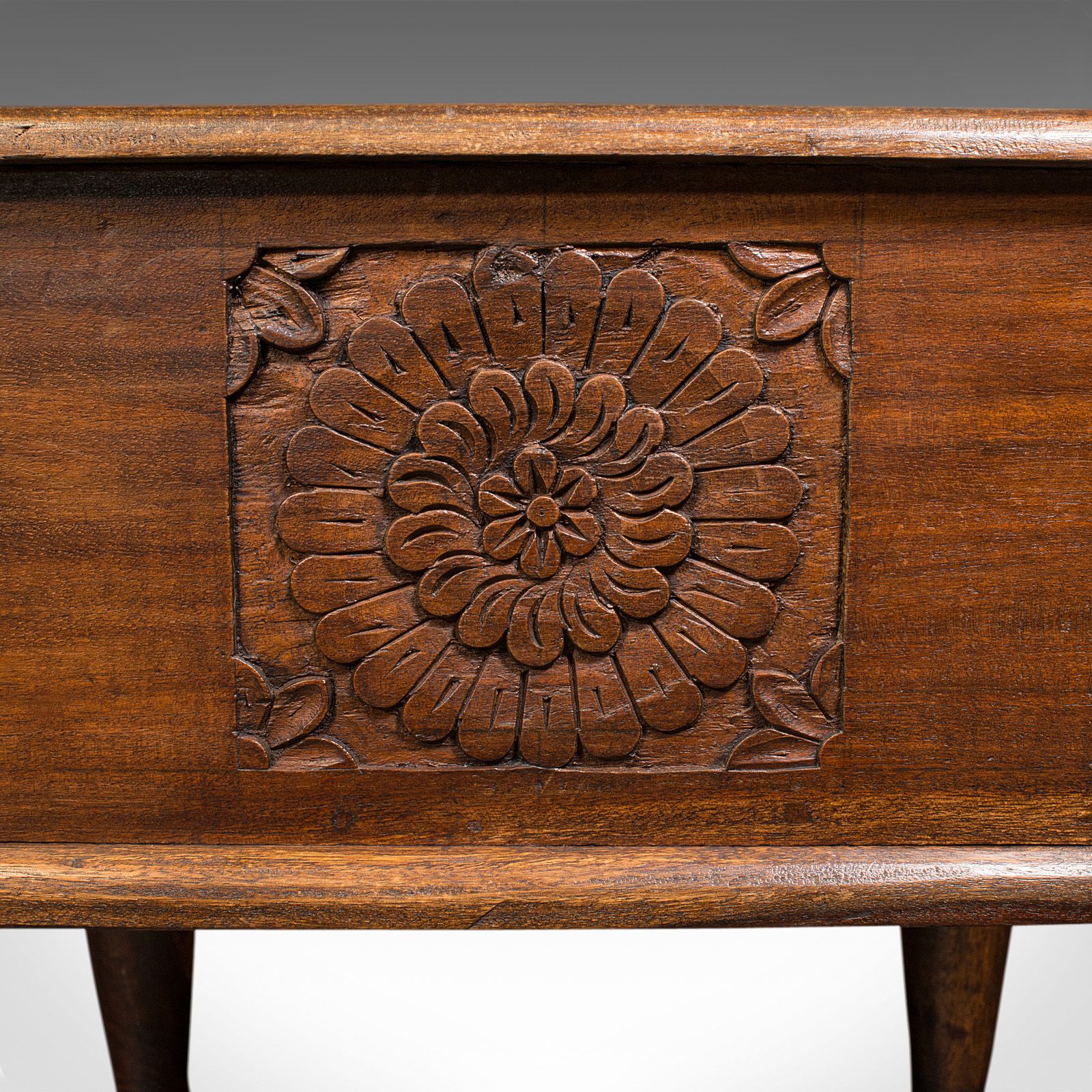 Vintage Carved Spice Table, Far Eastern, Glass Topped, Coffee, Lamp photo Furniture